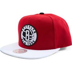 Röda Kepsar Mitchell & Ness Nets Cardinal 2 Tone Snapback Röd/Vit
