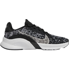 49 ½ - Damen Trainingsschuhe NIKE SuperRep Go 3 Flyknit Next Natural W - Black/Anthracite/White/Pure Platinum