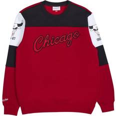 Tops Mitchell & Ness Bulls Overtime Fleece Crew Rød