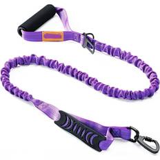 Pets Zeuxo Reflective Dog Leash Shock Absorbing - Purple