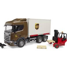 Bruder Scania Super 560R UPS Logistics truck with Forklift 03582