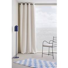 Jotex Vita Gardinlängder Jotex Shadow Mörkläggningsgardin Med Öljett 1 Längd Naturvit