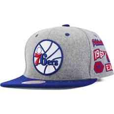 Mitchell & Ness 76ers Melton Patch Snapback HWC Harmaa