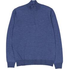 J.Lindeberg Kiyan Merino Quarter Zip Key Largo - Melange