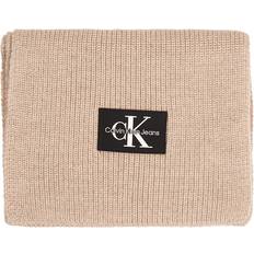 Calvin Klein Bufandas Calvin Klein Monologo Patch Scarf - Beige