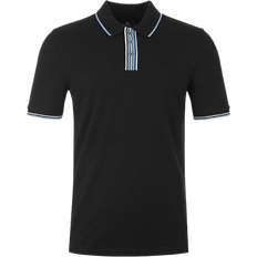 Paul Smith Stripe Tipping Polo Shirt - Black