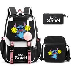 Willbond 3Pcs/Set Lilo Stitch Printed Backpack Bookbag Rucksack Bagpack Schoolbag new