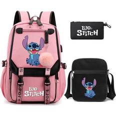 Willbond 3Pcs/Set Lilo Stitch Printed Backpack Bookbag Rucksack Bagpack Schoolbag new