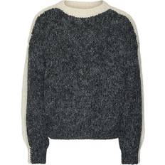 Strickpullover Vero Moda VmCordelia Bluse - Dark Grey Melange