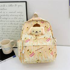 Nylon School Bags Veishet (Pud) Cute Cinnamonroll Nylon Backpack For Girls Cheerful Cartoon School Bag For Middle Class