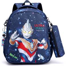 Cheap Men Backpacks RYWOLT (Ultraman) Nylon Durable Kids Backpack With Cartoon Characters For Boys And Girls School Use