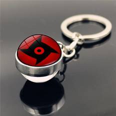 Dinamr Mangeky Sharingan Chic Keychain - Anime Zinc Alloy Glass