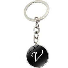 Dinamr Minimalist Modern Zinc Alloy Alphabet Keychain - Stylish