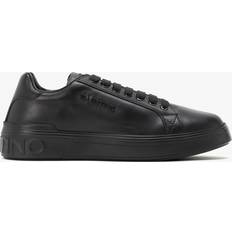 Valentino Shoes Valentino Ray Black Leather Trainers - Black