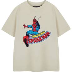 Beige Tops Marvel Short Sleeved T-Shirt - Beige