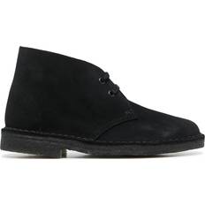 Clarks Suede Desert Boots - Black