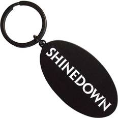 Shinedown Text Logo Die Cast Keyring - Black
