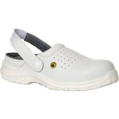 Portwest Work Shoes Portwest Compositelite ESD Perforated Safety Clogs White