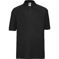 Solid Colours Polo Shirts Russell Pique Polo Shirt - Black