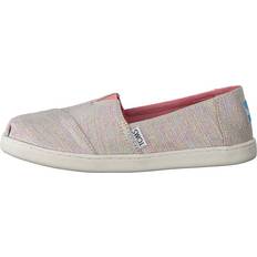 Vaaleanpunainen Low Top Shoes Toms Youth Twill Glimmer Slip-On Shoes - Pink/Rosa/Grå