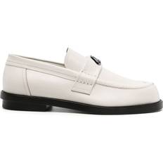 Alexander McQueen Loafers Alexander McQueen Seal Plaque Leather Loafers - Neutrals