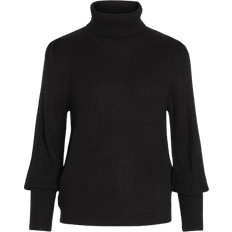 Vila Turtleneck Knitted Pullover - Black