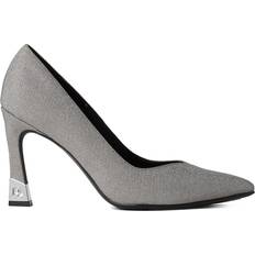 Karl Lagerfeld Women Heels & Pumps Karl Lagerfeld Premiere 90mm Glitter Pumps - Silver