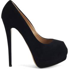 Giuseppe Zanotti Heels & Pumps Giuseppe Zanotti Sharon 130mm Suede Pumps - Black