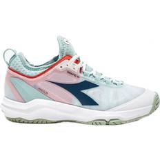 Diadora Racket Sport Shoes Diadora Speed Blushield Fly 4 All Court Shoe - White