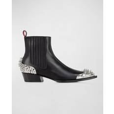 Christian Louboutin Boots Christian Louboutin Cheliviss Meteor Leather Chelsea Boots - Black