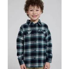 Shirts Children's Clothing Mountain warehouse Checked Flannel Shirt - Blue/Green