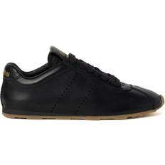 Miu Miu Sneakers Miu Miu Plume Leather Sneakers - Black