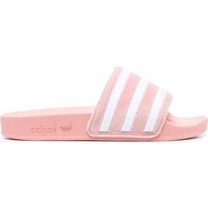 Adidas Fabric Slippers & Sandals adidas Stripe-Print Slides - Pink
