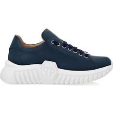 Sheepskin Trainers Philipp Plein Supersonic Leather Sneakers - Blue