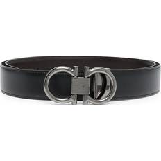 Ferragamo Herr Skärp Ferragamo Läder Omvändbar Läderbälte Med Logospänne