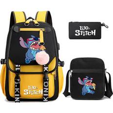 Willbond 3Pcs/Set Lilo and Stitch unisex Backpack Bookbag Rucksack Bagpack Schoolbag