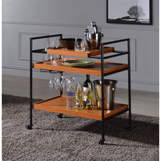 Ebern Designs Trolley Tables Ebern Designs Risinger Serving Cart 98675 Metal Trolley Table