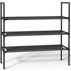 Ebern Designs Black Hallway Furniture & Accessories Ebern Designs 3-Tier Organizer Shoe Rack