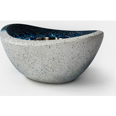 iYofe Concrete Tabletop Fire Pit Bowl 11.4 H x 11.4 W x 10.8 D