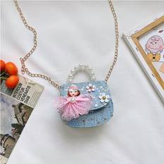 Dinamr (StyleR) Delightful Crossbody Childrens Bag With Pearl And Bowknot Features For Every Occasion