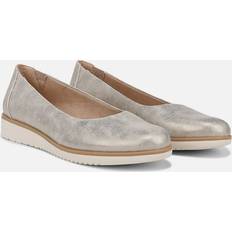 Idea Ballet Flat Shoes Light Gold Synthetic Fabric