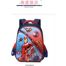 Cheap Men School Bags Dinamr (Dark Blue Iron Man) Whimsical 3d Cartoon Character Backpack For Kids With Ergonomic Design For School