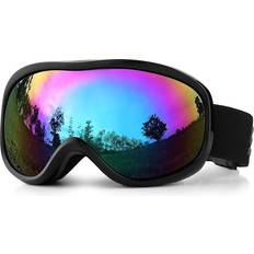 Gogerstar (A) Ski Goggles, Over Glasses Snow Snowboard Goggle with Anti fog Dual lens for Men Women Youth Kids Skiing Skating Snowmobile