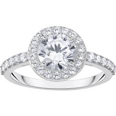 Engagement Rings - Zirconia Thomas Sabo Halo Ring With White Zirconia - Silver/Coloured/White