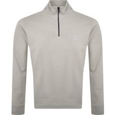 Boss Orange Zetrust Quarter Zip Sweatshirt - Beige
