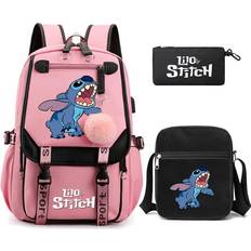Willbond 3Pcs/Set Lilo and Stitch unisex Backpack Bookbag Rucksack Bagpack Schoolbag