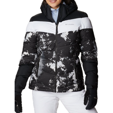 Columbia Women's Insulated Ski Jacket - White Lookup Print/Black/White