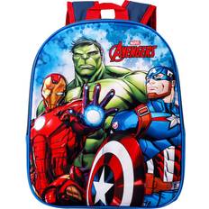 Blue - Men School Bags Marvel Avengers 3d eva backpack rucksack school bag hulk iron man captain america