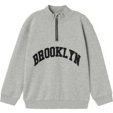 134/140 Sweatshirts Børnetøj Name It Regular Fit Sweatshirt - Styn Grey