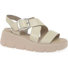 Rieker Sandaletter Rieker Wedge Heel Sandals - Cream